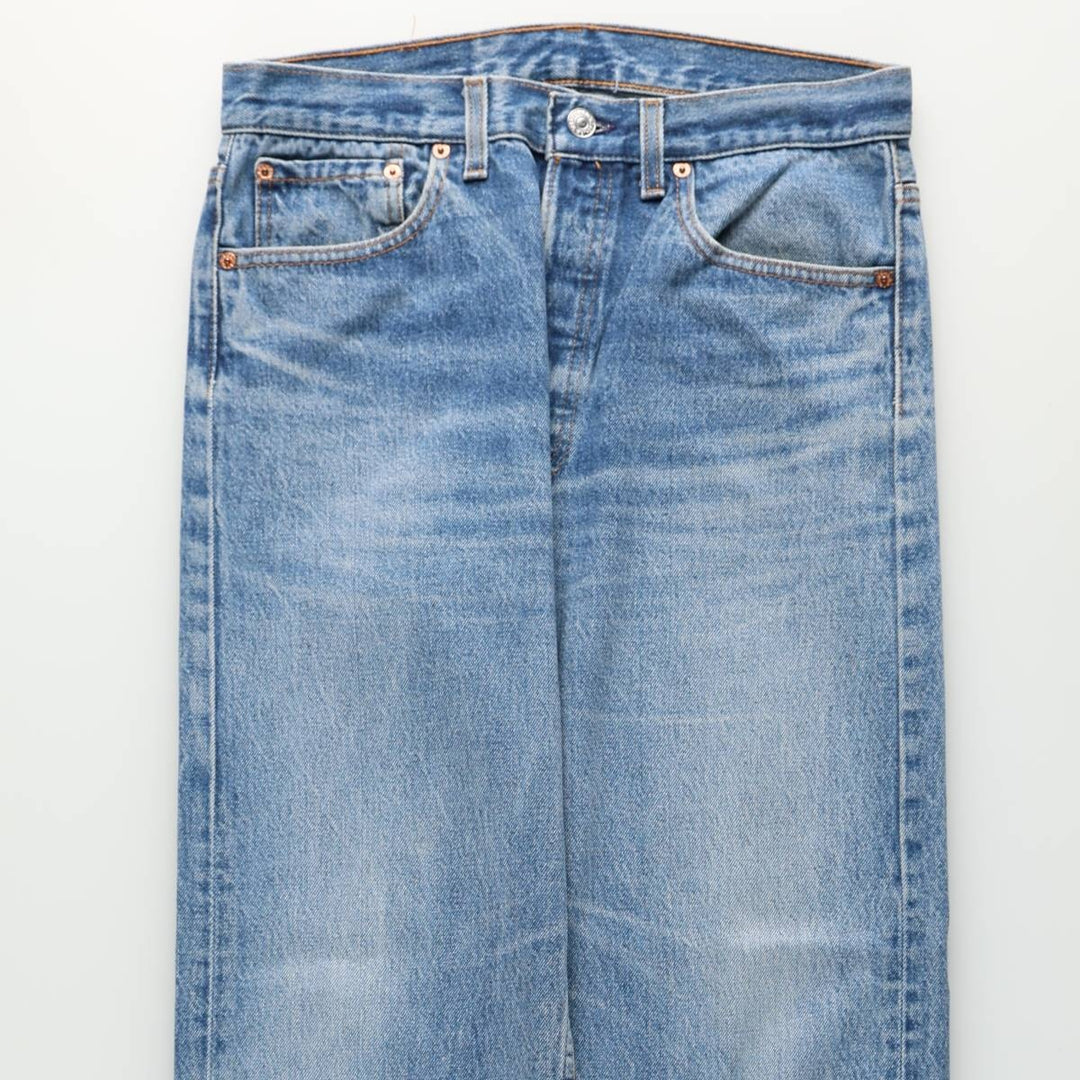 90'S Levi's 501-0115 Straight Denim Pants Made in USA Men's W31 Vintage cotton blue type Vintage Second Hand