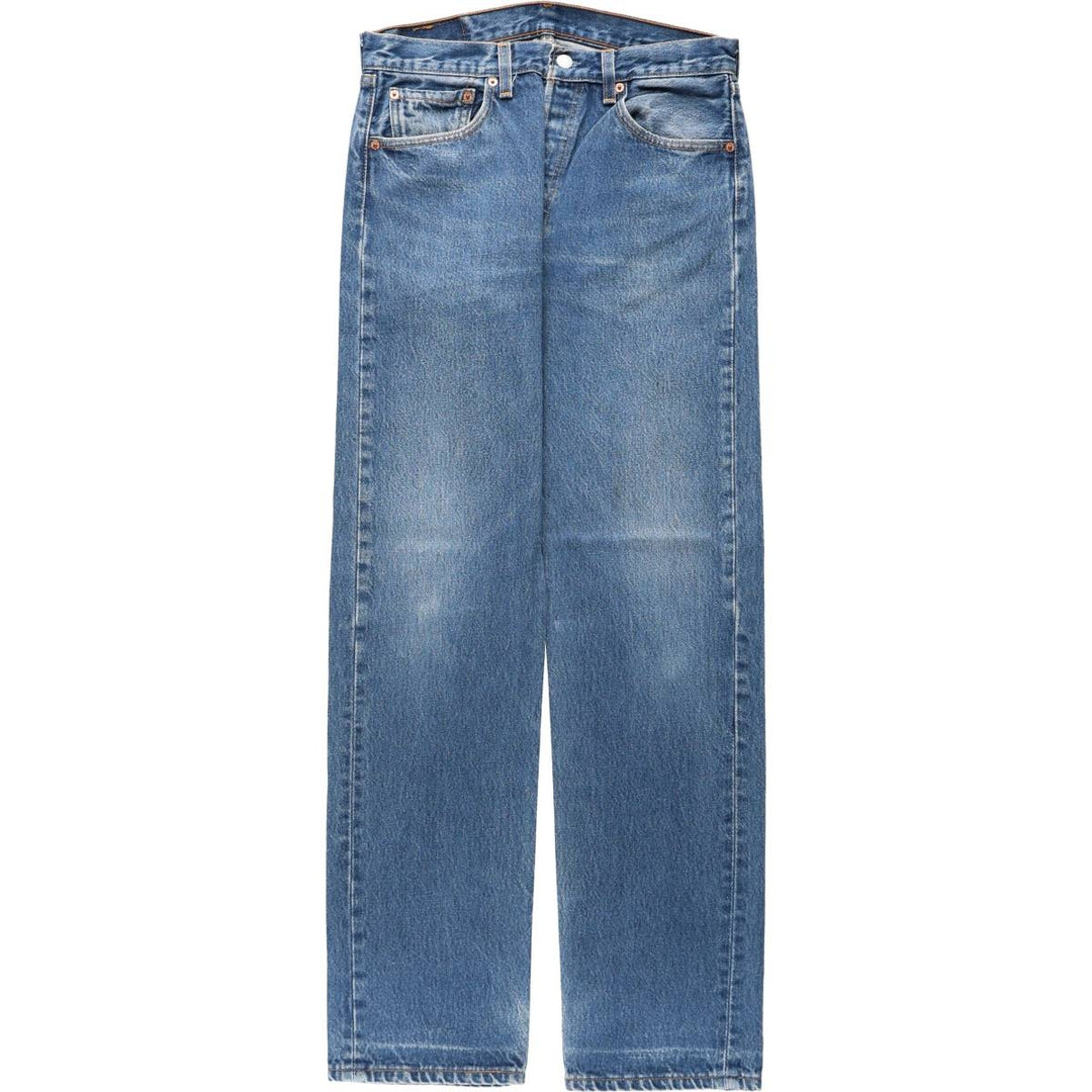 2000'S Levi's 501 0115 Straight Denim Pants, Made in USA, Men's Size W32 (approx.) cotton blue type Vintage Second Hand