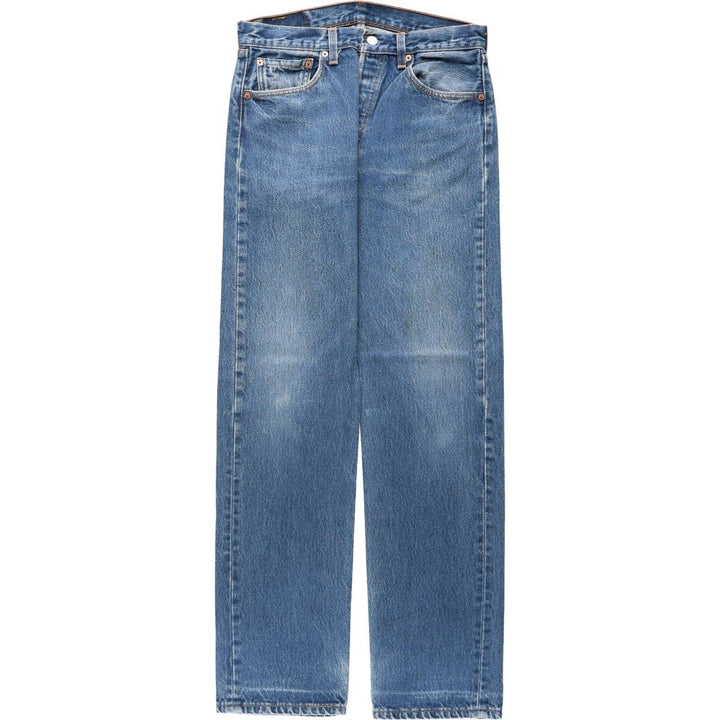 2000'S Levi's 501 0115 Straight Denim Pants, Made in USA, Men's Size W32 (approx.) cotton blue type Vintage Second Hand
