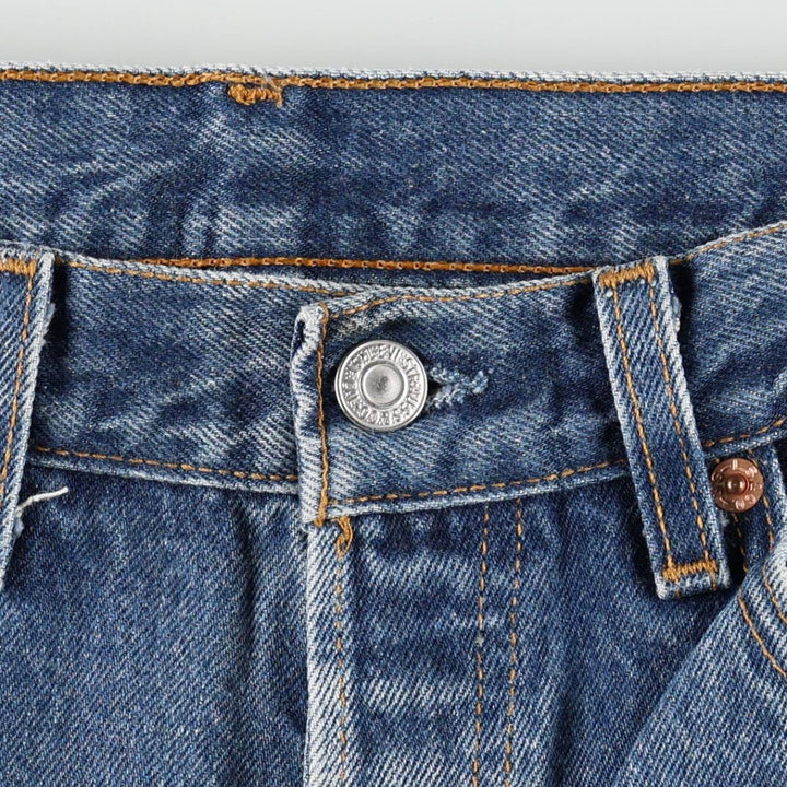 2000'S Levi's 501 0115 Straight Denim Pants, Made in USA, Men's Size W32 (approx.) cotton blue type Vintage Second Hand