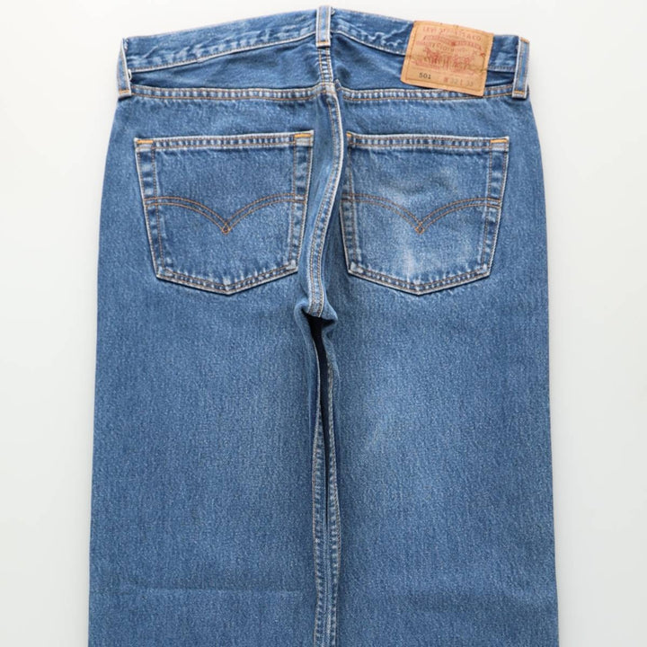 2000'S Levi's 501 0115 Straight Denim Pants, Made in USA, Men's Size W32 (approx.) cotton blue type Vintage Second Hand