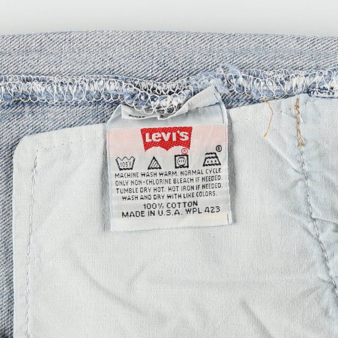 1990'S Levi's 501-118 Straight Denim Pants, Made in USA, Men's W35 (approx.), Vintage cotton blue type Vintage Second Hand