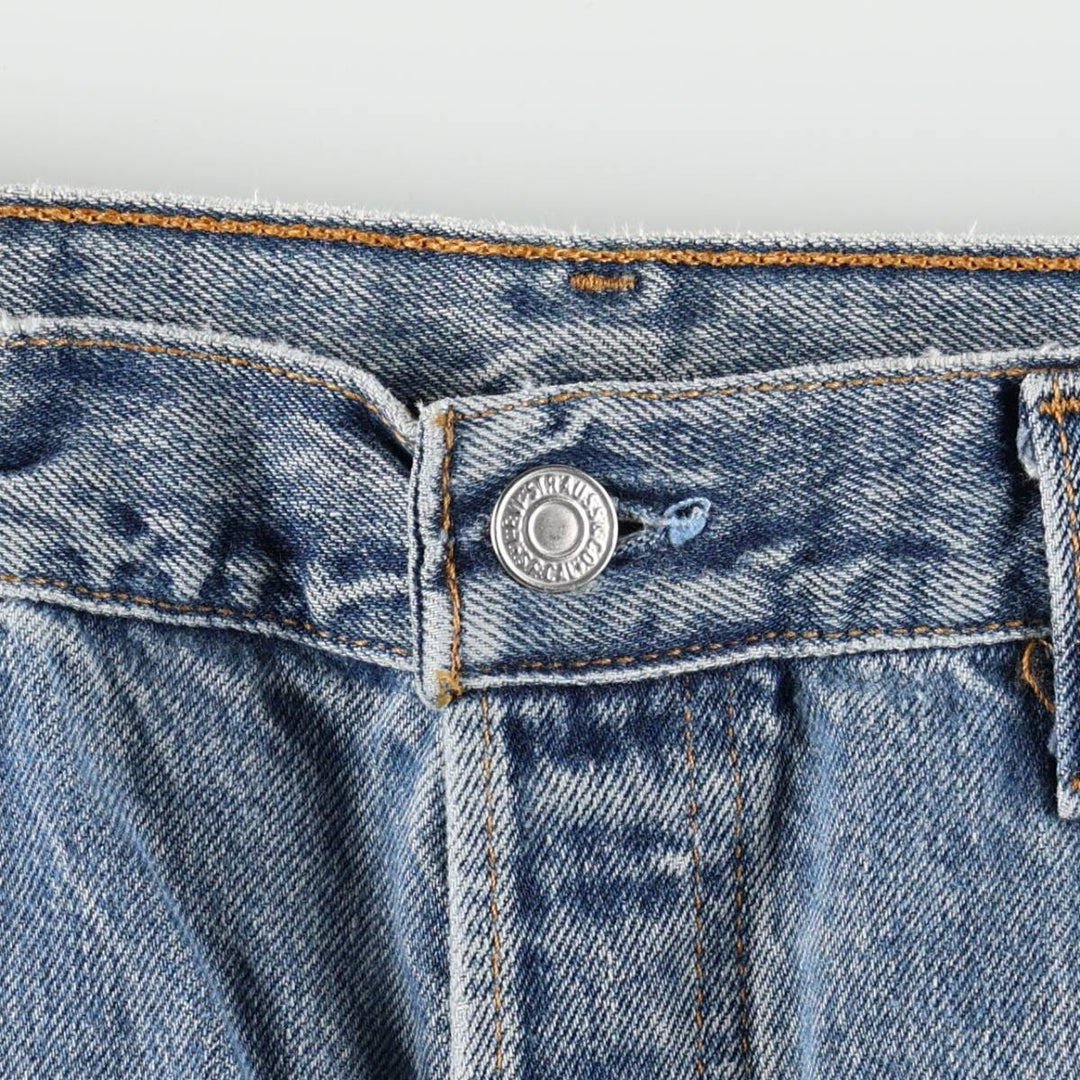 1990'S Levi's 501-118 Straight Denim Pants, Made in USA, Men's W35 (approx.), Vintage cotton blue type Vintage Second Hand