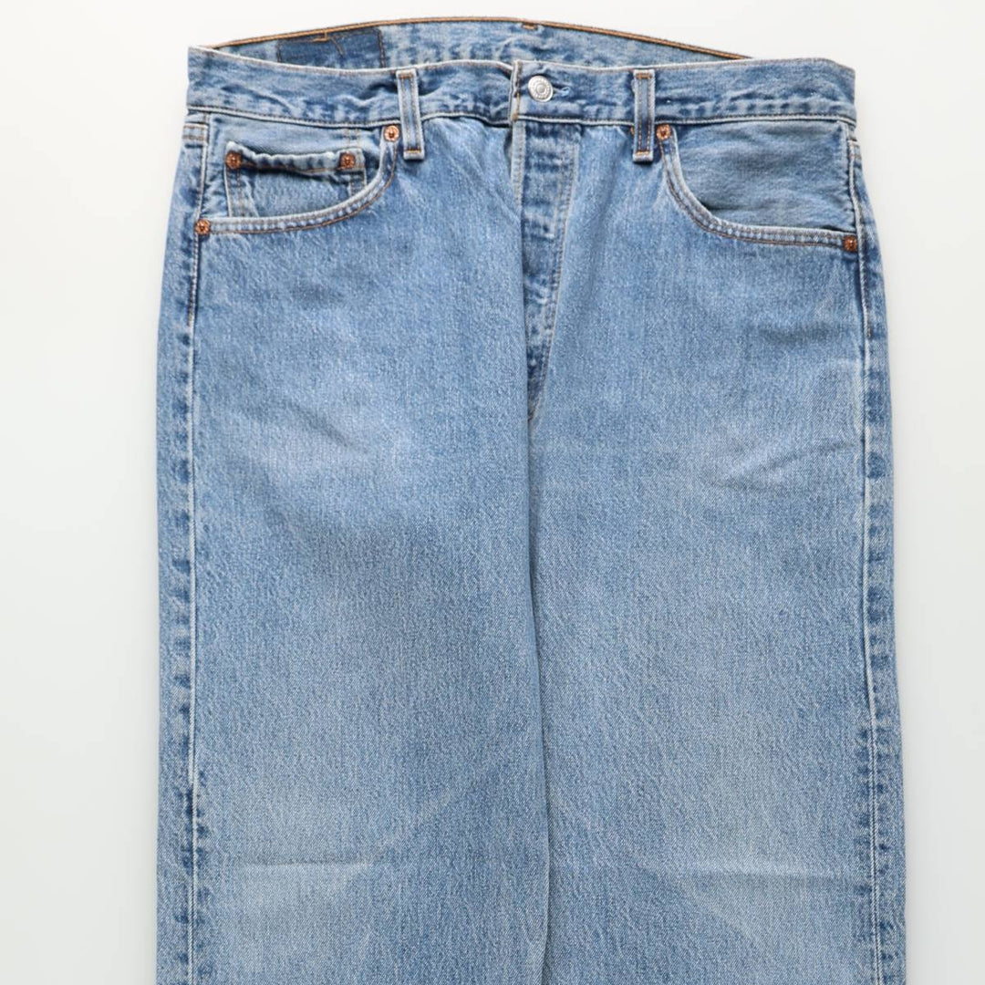 1990'S Levi's 501-118 Straight Denim Pants, Made in USA, Men's W35 (approx.), Vintage cotton blue type Vintage Second Hand