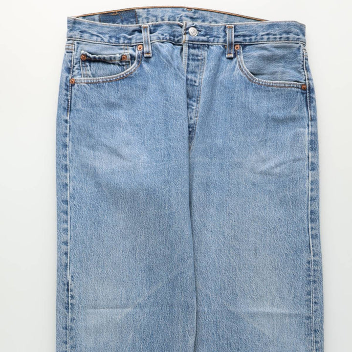 1990'S Levi's 501-118 Straight Denim Pants, Made in USA, Men's W35 (approx.), Vintage cotton blue type Vintage Second Hand