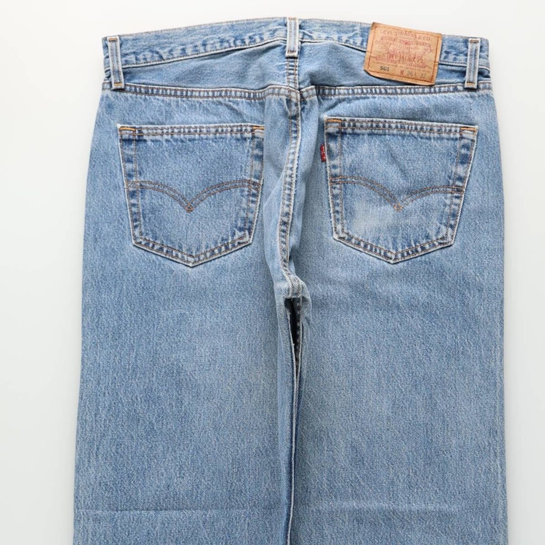 1990'S Levi's 501-118 Straight Denim Pants, Made in USA, Men's W35 (approx.), Vintage cotton blue type Vintage Second Hand