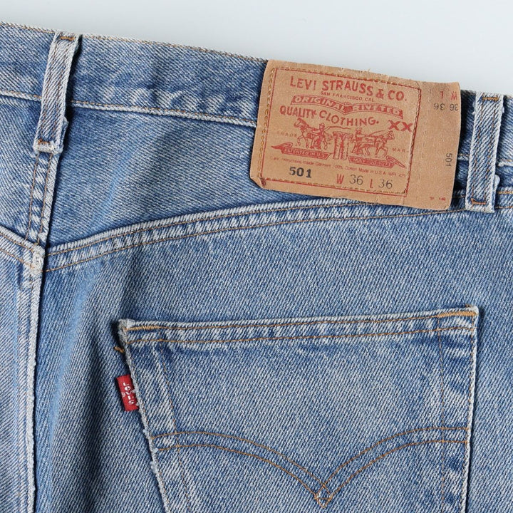 90'S Levi's 501-0134 Straight Denim Pants, Made in USA, Men's, Size 37, Vintage cotton blue type Vintage Second Hand