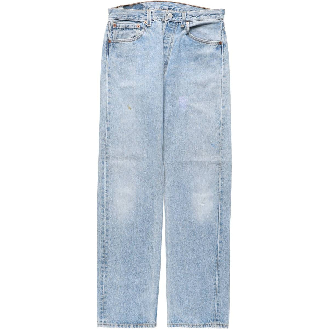 90'S Levi's 501-0118 Straight Denim Pants Made in USA Men's W32 Vintage cotton blue type Vintage Second Hand