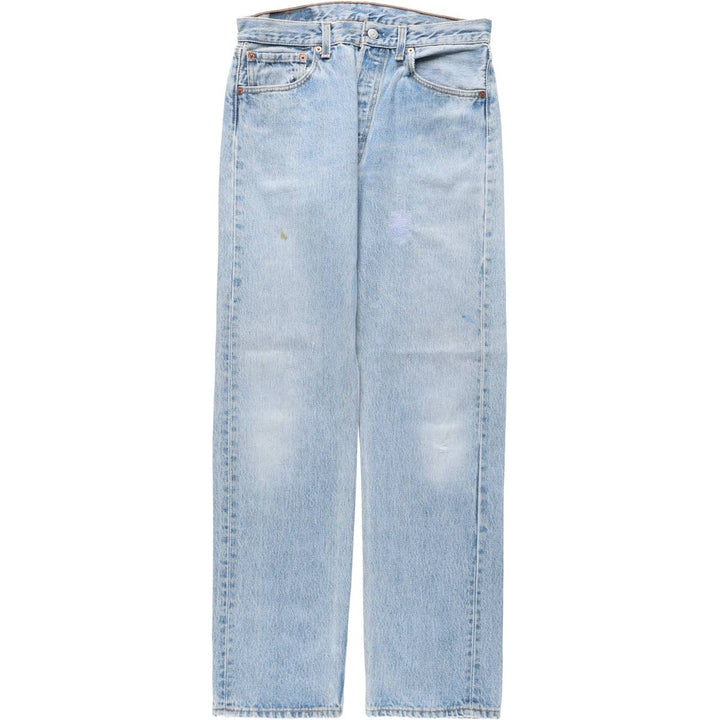 90'S Levi's 501-0118 Straight Denim Pants Made in USA Men's W32 Vintage cotton blue type Vintage Second Hand