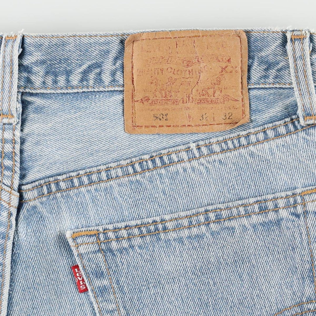 90'S Levi's 501-0118 Straight Denim Pants Made in USA Men's W32 Vintage cotton blue type Vintage Second Hand
