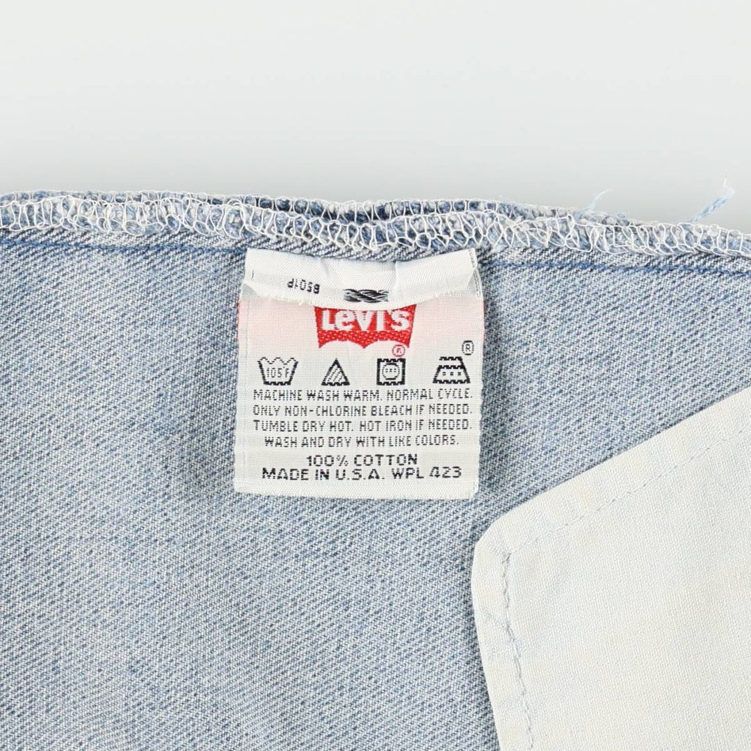 90'S Levi's 501-0118 Straight Denim Pants Made in USA Men's W32 Vintage cotton blue type Vintage Second Hand