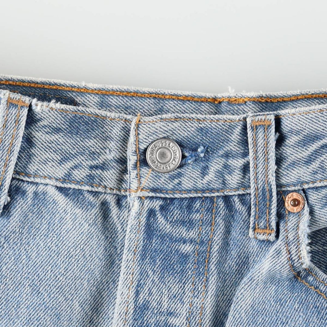 90'S Levi's 501-0118 Straight Denim Pants Made in USA Men's W32 Vintage cotton blue type Vintage Second Hand