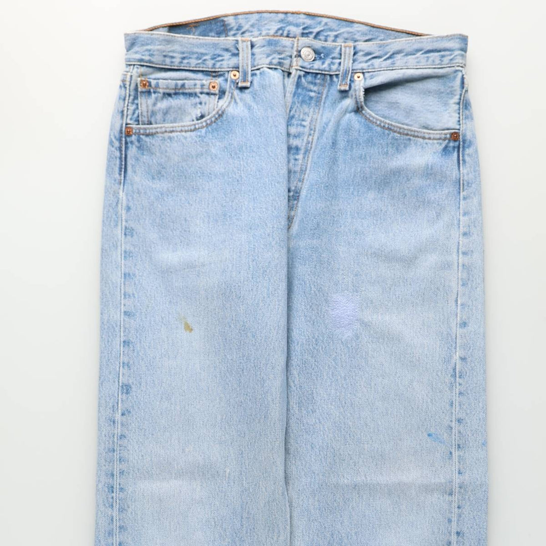 90'S Levi's 501-0118 Straight Denim Pants Made in USA Men's W32 Vintage cotton blue type Vintage Second Hand