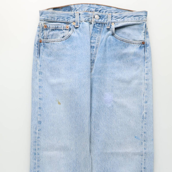 90'S Levi's 501-0118 Straight Denim Pants Made in USA Men's W32 Vintage cotton blue type Vintage Second Hand