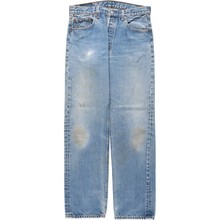 1990'S Levi's 501 0000 Straight Denim Pants, Made in USA, Men's Size W32 (approx.), Vintage cotton blue type Vintage Second Hand