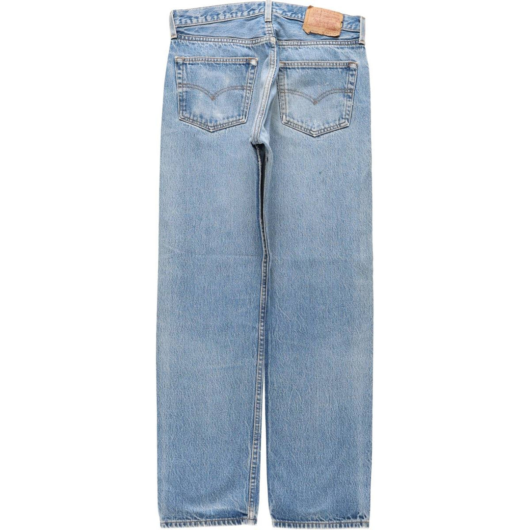 1990'S Levi's 501 0000 Straight Denim Pants, Made in USA, Men's Size W32 (approx.), Vintage cotton blue type Vintage Second Hand