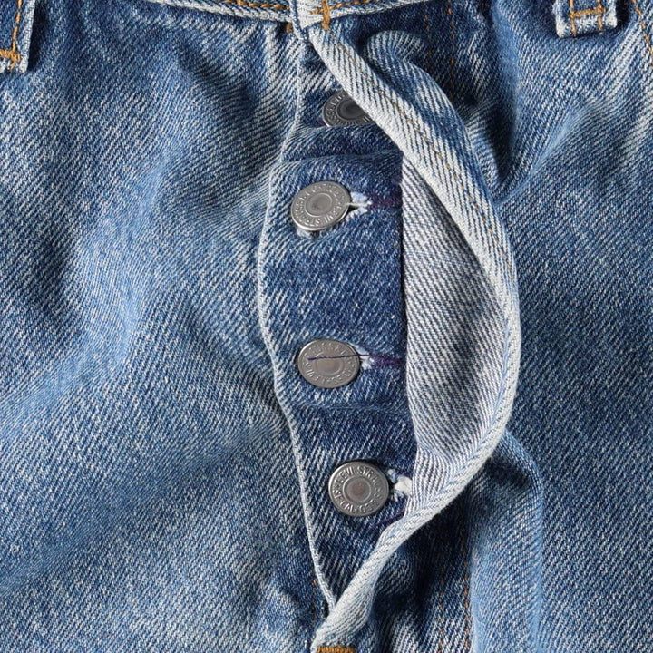 1990'S Levi's 501 0000 Straight Denim Pants, Made in USA, Men's Size W32 (approx.), Vintage cotton blue type Vintage Second Hand