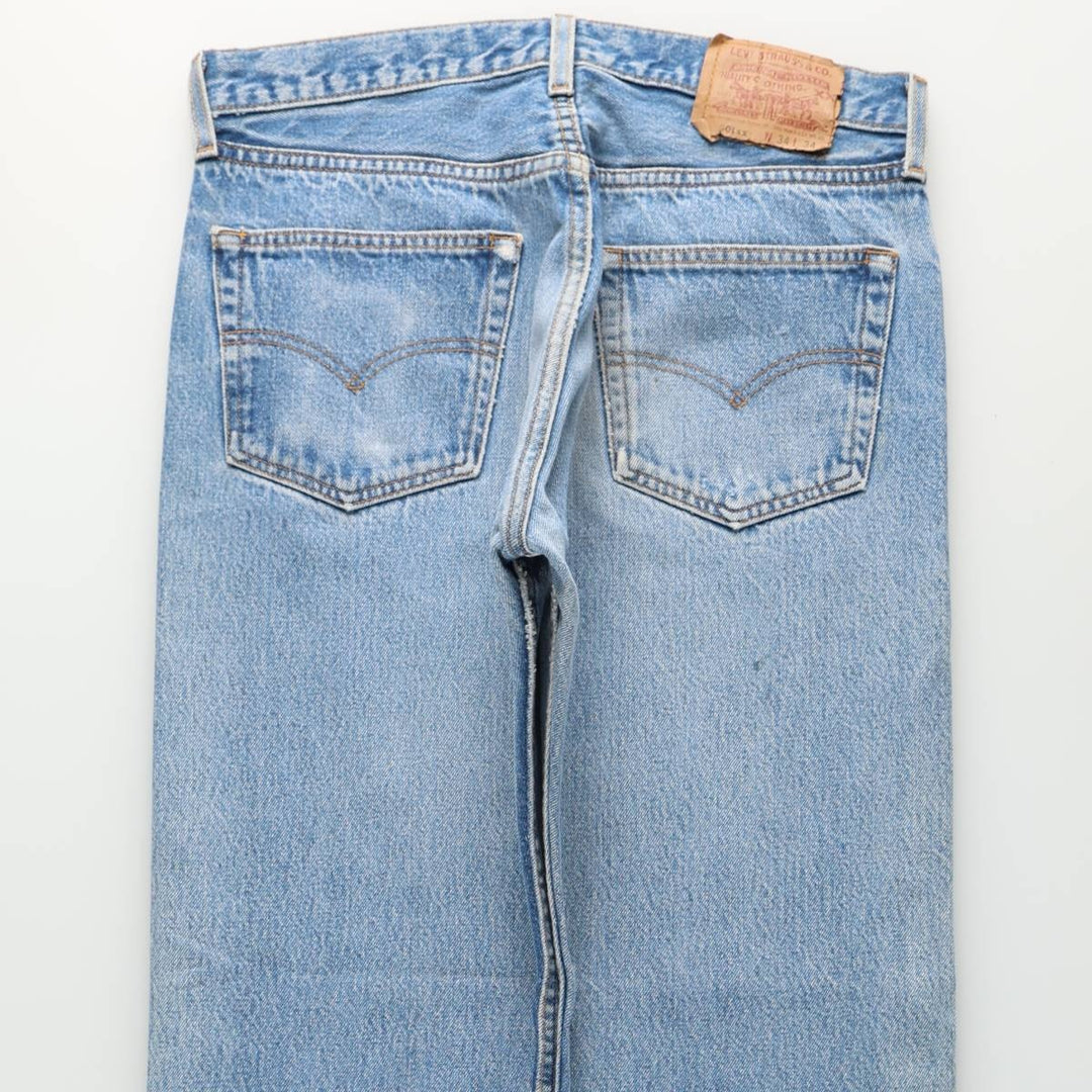 1990'S Levi's 501 0000 Straight Denim Pants, Made in USA, Men's Size W32 (approx.), Vintage cotton blue type Vintage Second Hand