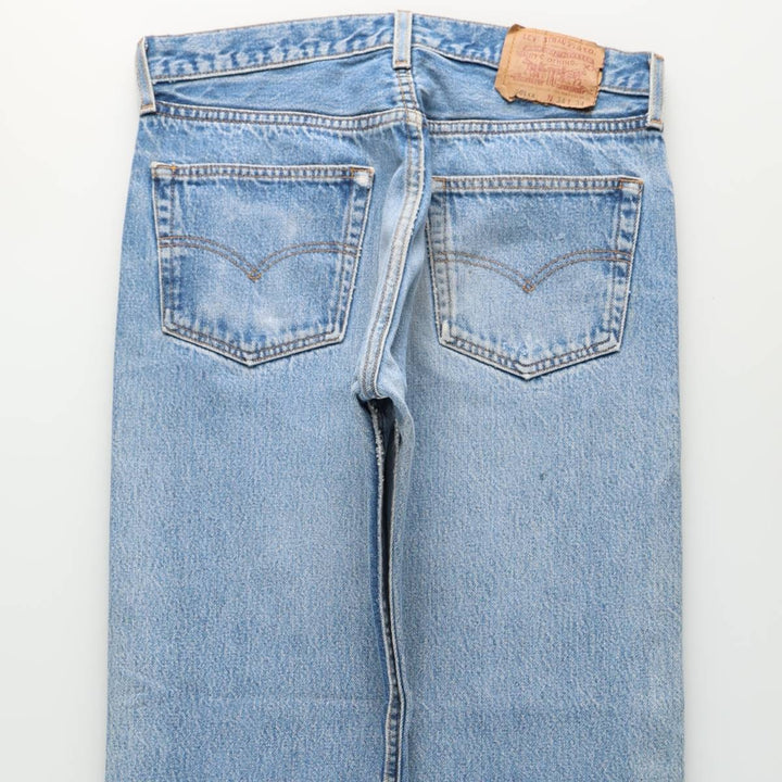 1990'S Levi's 501 0000 Straight Denim Pants, Made in USA, Men's Size W32 (approx.), Vintage cotton blue type Vintage Second Hand