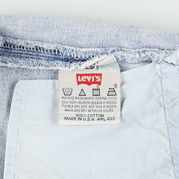 90'S Levi's 501-0193 Straight Denim Pants Made in USA Men's W32 Vintage cotton blue type Vintage Second Hand