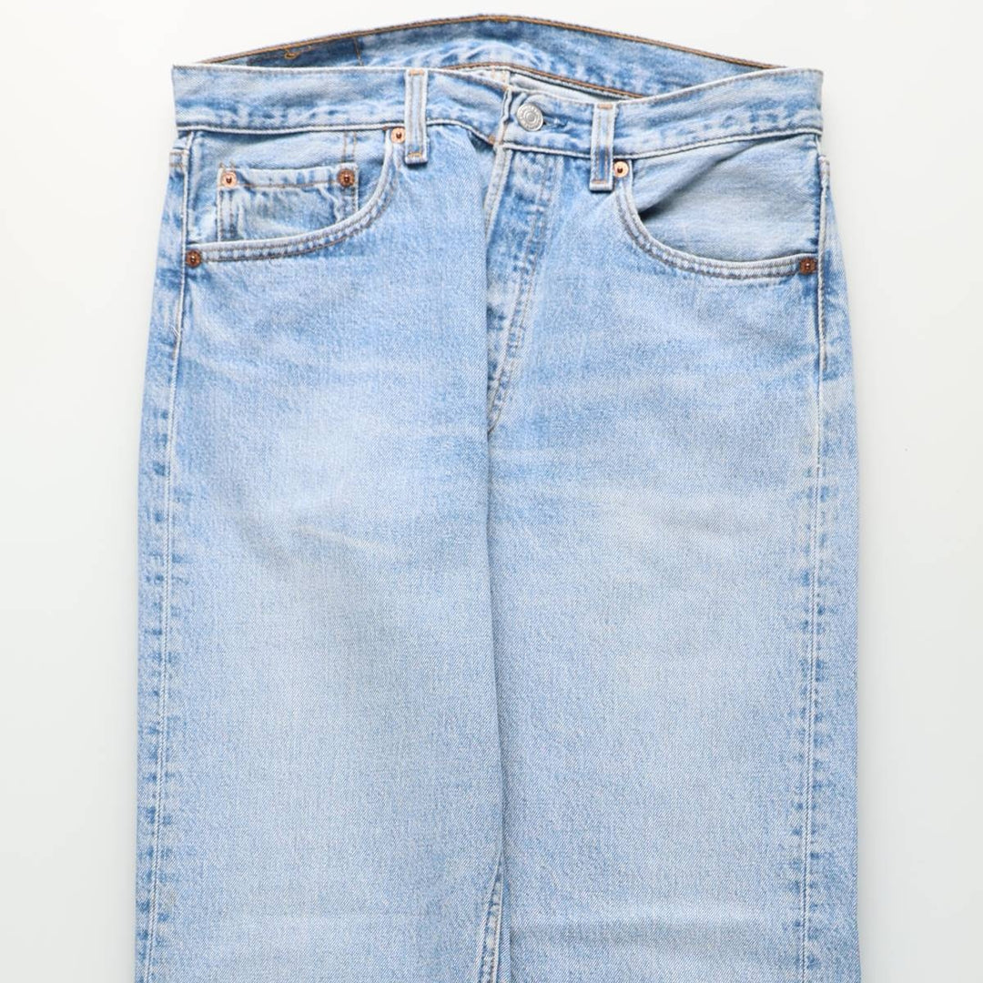 90'S Levi's 501-0193 Straight Denim Pants Made in USA Men's W32 Vintage cotton blue type Vintage Second Hand