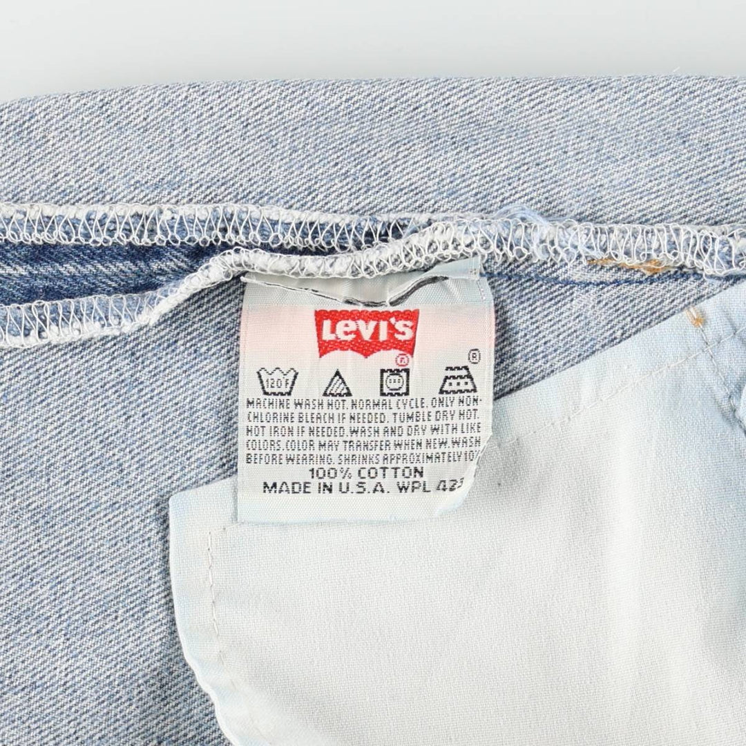 1990'S Levi's 501 0000 Straight Denim Pants, Made in USA, Men's Size W36 (approx.), Vintage cotton blue type Vintage Second Hand