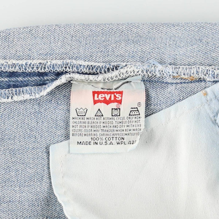 1990'S Levi's 501 0000 Straight Denim Pants, Made in USA, Men's Size W36 (approx.), Vintage cotton blue type Vintage Second Hand