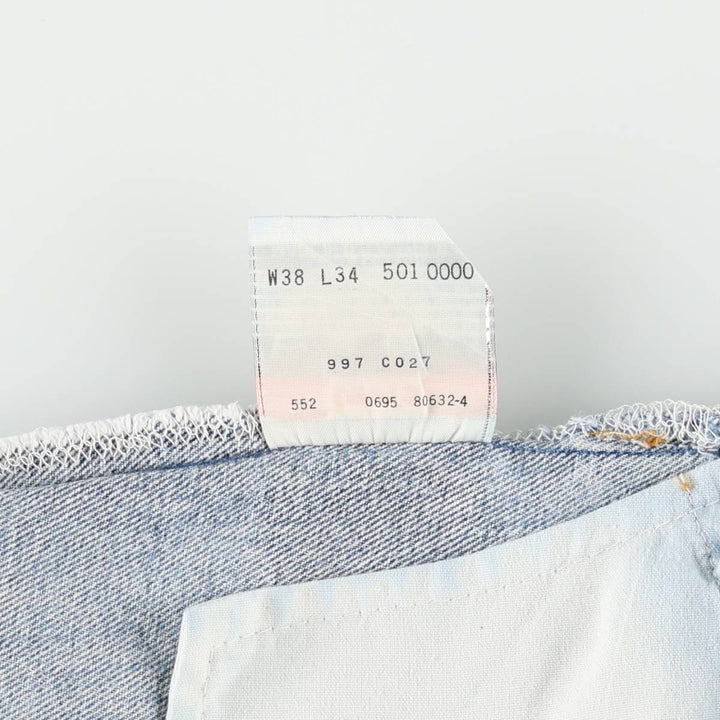 1990'S Levi's 501 0000 Straight Denim Pants, Made in USA, Men's Size W36 (approx.), Vintage cotton blue type Vintage Second Hand