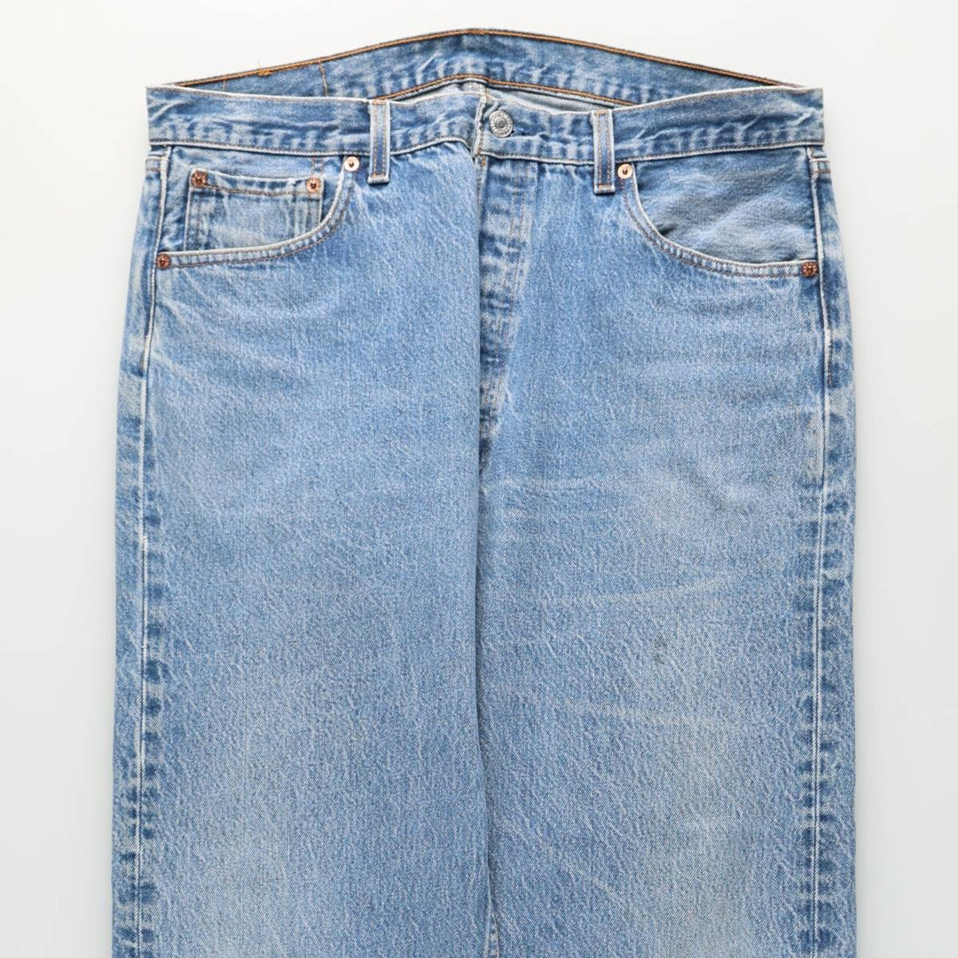 1990'S Levi's 501 0000 Straight Denim Pants, Made in USA, Men's Size W36 (approx.), Vintage cotton blue type Vintage Second Hand
