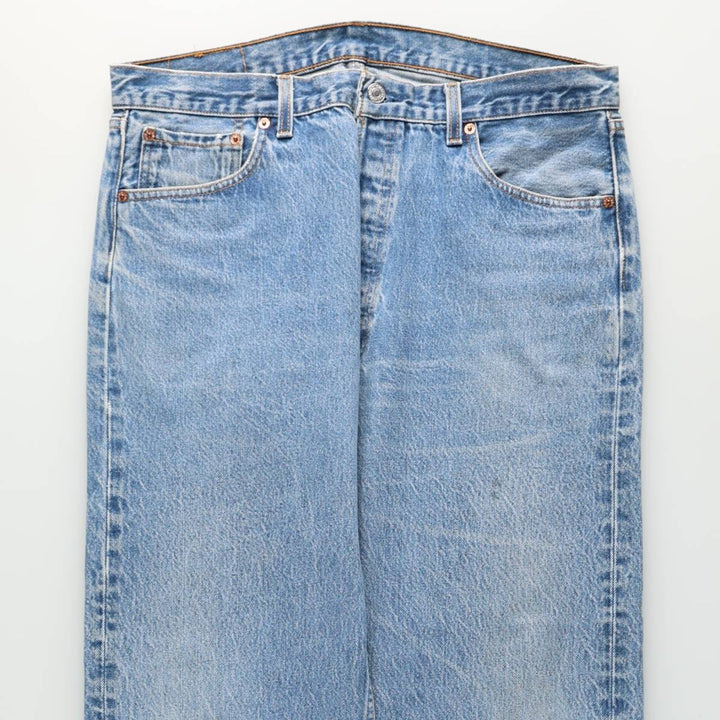 1990'S Levi's 501 0000 Straight Denim Pants, Made in USA, Men's Size W36 (approx.), Vintage cotton blue type Vintage Second Hand