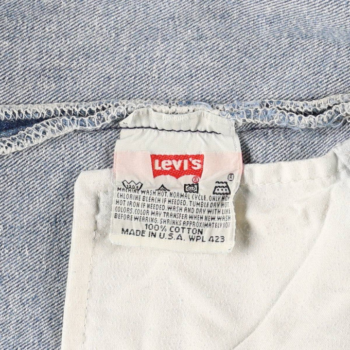 90'S Levi's 501-0000 Straight Denim Pants Made in USA Men's W34 Vintage cotton blue type Vintage Second Hand