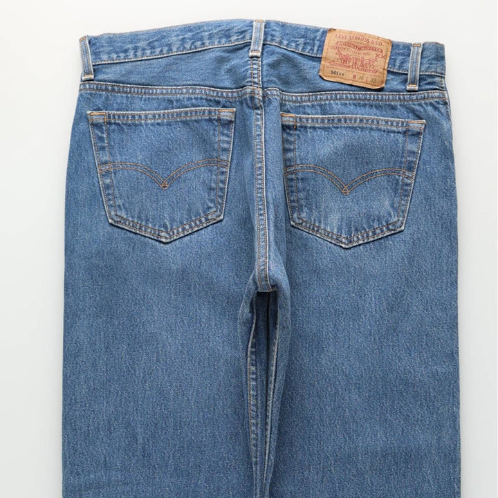 90'S Levi's 501-0000 Straight Denim Pants Made in USA Men's W34 Vintage cotton blue type Vintage Second Hand