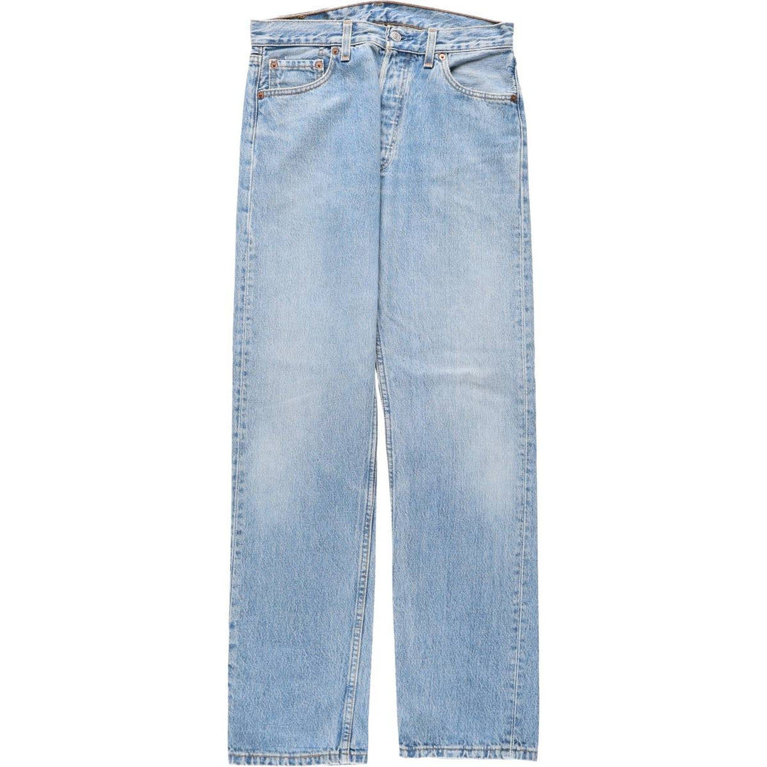 90'S Levi's 501-0193 Straight Denim Pants Made in USA Men's W30 Vintage cotton Blue type light blue Vintage Second Hand