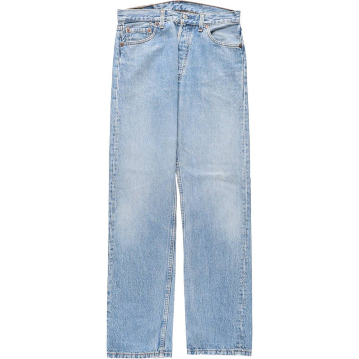 90'S Levi's 501-0193 Straight Denim Pants Made in USA Men's W30 Vintage cotton Blue type light blue Vintage Second Hand