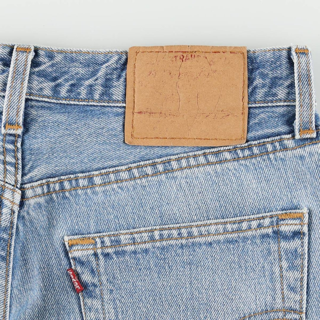 90'S Levi's 501-0193 Straight Denim Pants Made in USA Men's W30 Vintage cotton Blue type light blue Vintage Second Hand