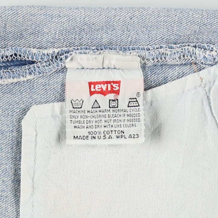90'S Levi's 501-0193 Straight Denim Pants Made in USA Men's W30 Vintage cotton Blue type light blue Vintage Second Hand
