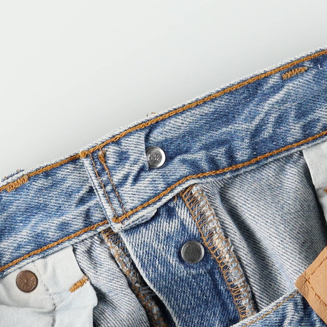 90'S Levi's 501-0193 Straight Denim Pants Made in USA Men's W30 Vintage cotton Blue type light blue Vintage Second Hand