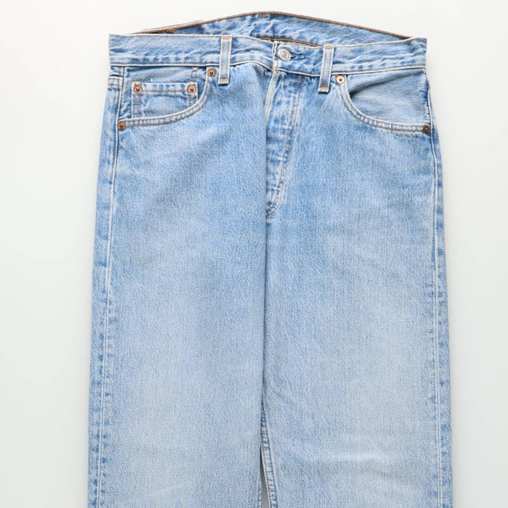 90'S Levi's 501-0193 Straight Denim Pants Made in USA Men's W30 Vintage cotton Blue type light blue Vintage Second Hand