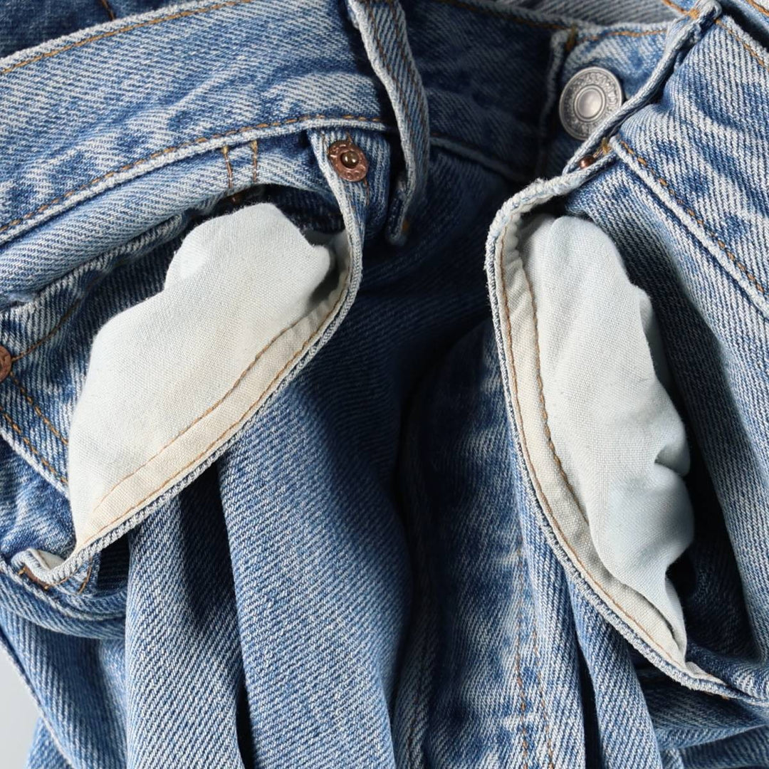 90'S Levi's 501-0193 Straight Denim Pants Made in USA Men's W30 Vintage cotton Blue type light blue Vintage Second Hand