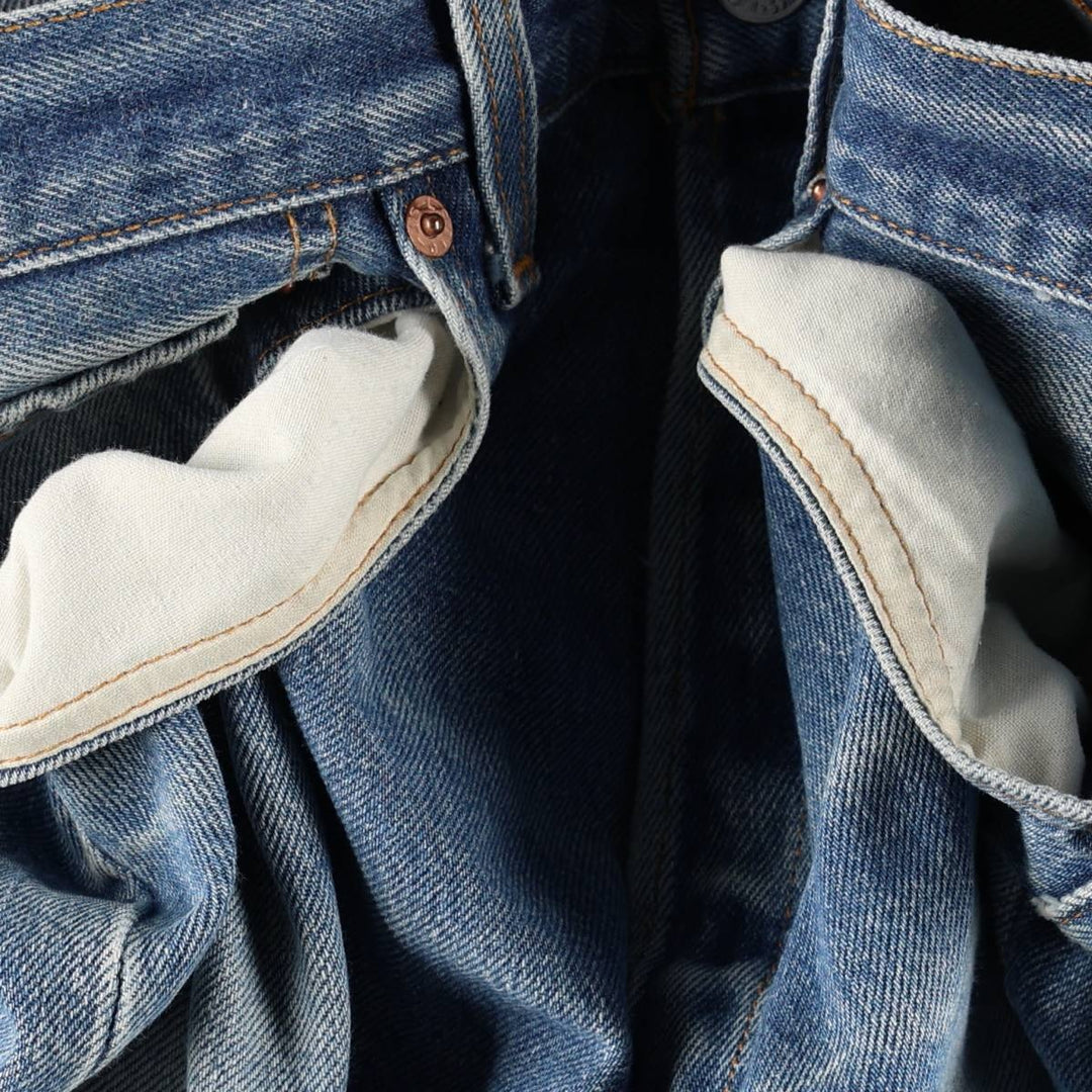 1990'S Levi's 501 0000 Straight Denim Pants, Made in USA, Men's Size W32 (approx.), Vintage cotton blue type Vintage Second Hand