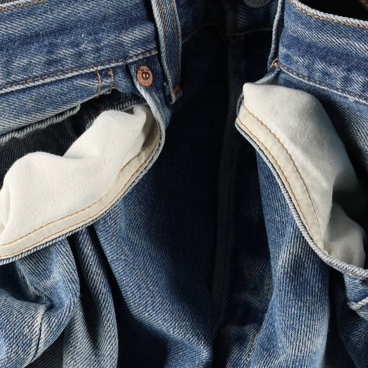 1990'S Levi's 501 0000 Straight Denim Pants, Made in USA, Men's Size W32 (approx.), Vintage cotton blue type Vintage Second Hand