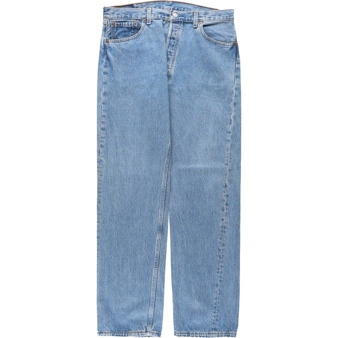 90'S Levi's 501-0193 Straight Denim Pants, Made in USA, Men's, Size 35, Vintage cotton blue type Vintage Second Hand