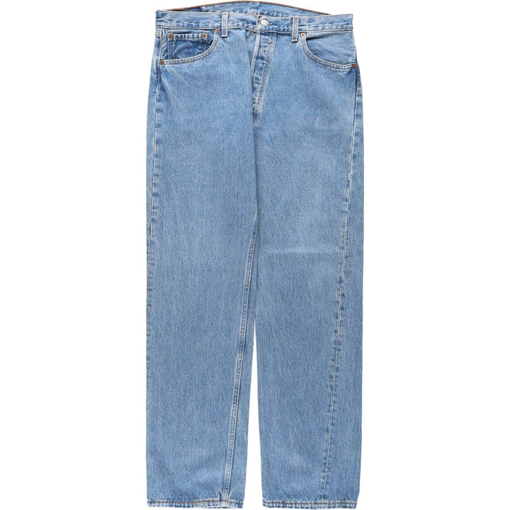 90'S Levi's 501-0193 Straight Denim Pants, Made in USA, Men's, Size 35, Vintage cotton blue type Vintage Second Hand
