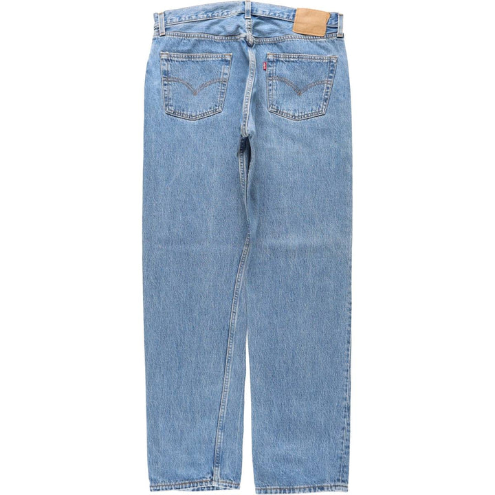 90'S Levi's 501-0193 Straight Denim Pants, Made in USA, Men's, Size 35, Vintage cotton blue type Vintage Second Hand