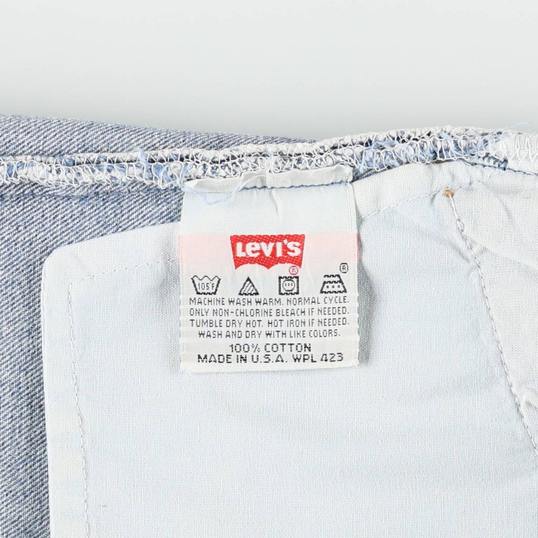 90'S Levi's 501-0193 Straight Denim Pants, Made in USA, Men's, Size 35, Vintage cotton blue type Vintage Second Hand