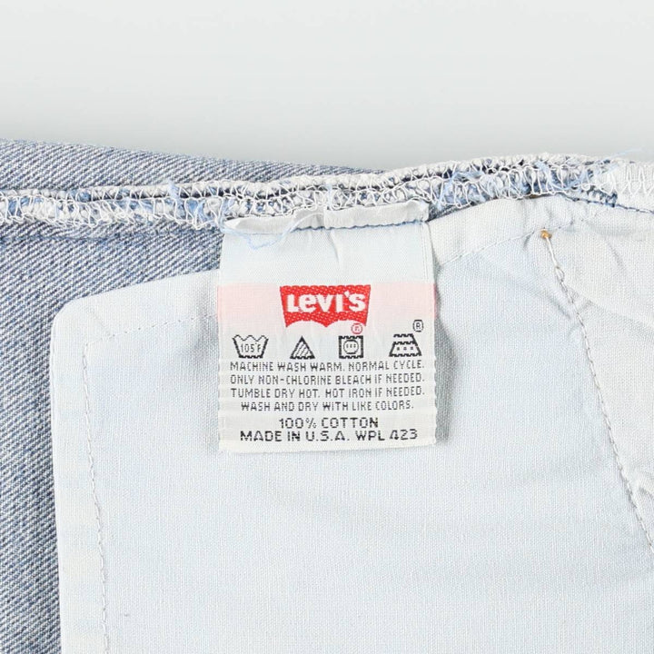 90'S Levi's 501-0193 Straight Denim Pants, Made in USA, Men's, Size 35, Vintage cotton blue type Vintage Second Hand