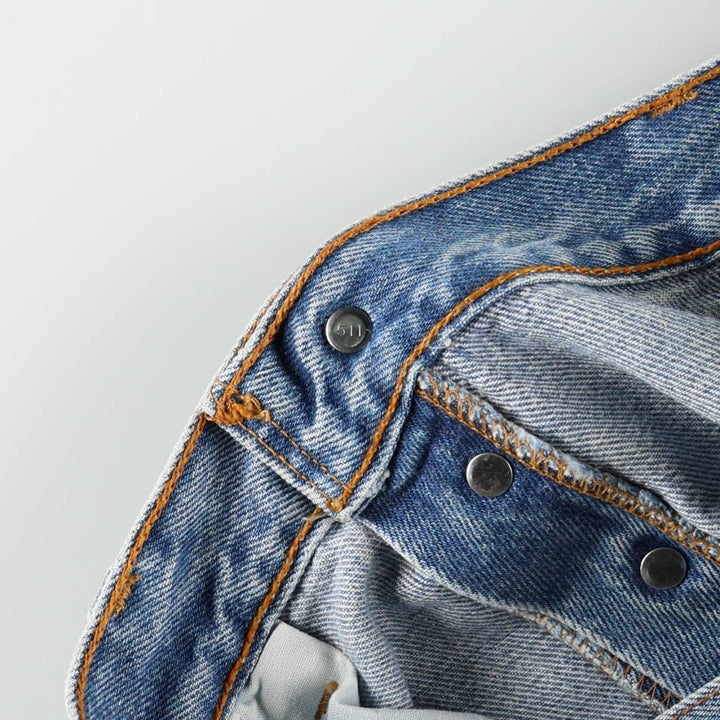 90'S Levi's 501-0193 Straight Denim Pants, Made in USA, Men's, Size 35, Vintage cotton blue type Vintage Second Hand
