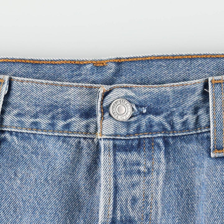 90'S Levi's 501-0193 Straight Denim Pants, Made in USA, Men's, Size 35, Vintage cotton blue type Vintage Second Hand