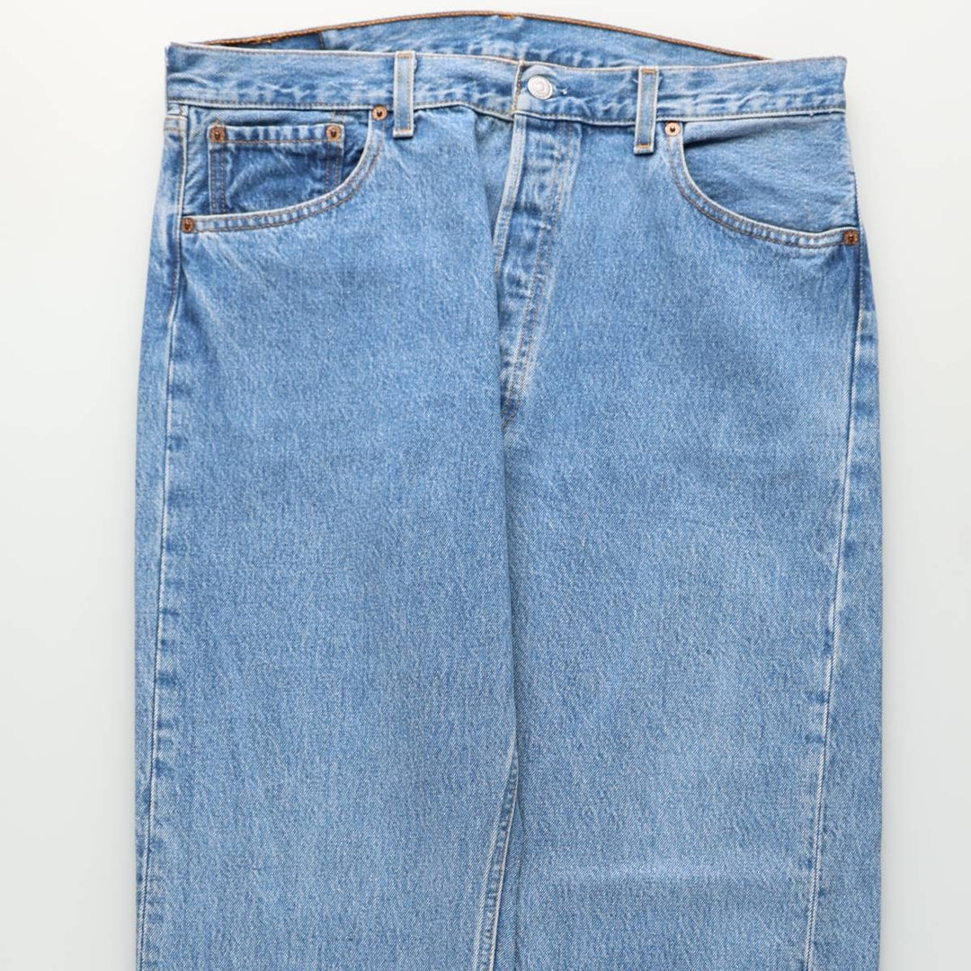 90'S Levi's 501-0193 Straight Denim Pants, Made in USA, Men's, Size 35, Vintage cotton blue type Vintage Second Hand