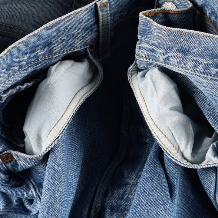 90'S Levi's 501-0193 Straight Denim Pants, Made in USA, Men's, Size 35, Vintage cotton blue type Vintage Second Hand